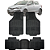 Tapete Automotivo Carpete Borracha PVC Reforçado Com Tunel Etios Hatch - Imagem 1