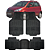 Tapete Automotivo Carpete Borracha PVC Reforçado Com Tunel Fiat Idea - Imagem 1