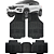Jogo Tapete Automotivo Carpete Borracha PVC Reforçado Com Tunel Kwid - Imagem 1