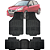 Jogo Tapete Automotivo Carpete Borracha PVC Reforçado Com Tunel March - Imagem 1