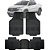 Tapete Automotivo Carpete Borracha PVC Reforçado Com Tunel Fiat Toro - Imagem 1