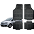 Jogo de Tapete Automotivo Universal Preto 4 peças Borracha GM Zafira - Imagem 1