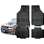 Jogo Tapete Automotivo Universal Preto 4 peças Borracha Jeep Commander - Imagem 1