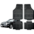 Jogo de Tapete Automotivo Universal Preto 4 peças Borracha Kia Opirus - Imagem 1