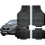 Jogo de Tapete Automotivo Universal Preto 4 peças Borracha Kia Sorento - Imagem 1