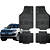 Jogo de Tapete Automotivo Universal 4 peças Preto Borracha Toyota SW4 - Imagem 1
