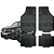 Tapete Automotivo Universal 4 peças Preto Borracha Volkswagem Amarok - Imagem 1