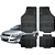 Tapete Automotivo Universal 4 peças Preto Borracha PVC Chery Cielo Sedan - Imagem 1