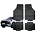 Jogo Tapete Automotivo Universal 4 Peça Preto Borracha PVC Chery Tiggo - Imagem 1