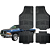 Tapete Automotivo Universal 4 Peça Preto Borracha PVC Dodge Dakota - Imagem 1