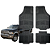 Tapete Automotivo Universal 4 Peça Preto Borracha PVC Picape Ram 2500 - Imagem 1