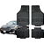 Jogo Tapete Automotivo Universal 4 Peça Preto PVC Borracha Ford Fusion - Imagem 1