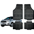 Jogo Tapete Automotivo Universal 4 Peça Preto PVC Borracha Ford Ka Sedan - Imagem 1