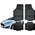 Tapete Automotivo Universal 4 Peça Preto PVC Borracha Ford New Fiesta - Imagem 1