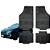 Jogo de Tapete Automotivo Universal 4 Peça Preto PVC Borracha Equinox - Imagem 1