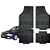 Jogo de Tapete Automotivo Universal 4 Peça Preto PVC Borracha GM Omega - Imagem 1