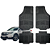 Jogo de Tapete Automotivo Universal 4 Peça Preto PVC Borracha CR-V - Imagem 1