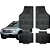 Jogo Tapete Automotivo Universal 4 Peça Preto Borracha Renault Duster - Imagem 1