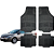 Jogo Tapete Automotivo Universal 4 Peça Preto Borracha Renault Fluence - Imagem 1