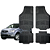 Jogo Tapete Automotivo Universal 4 Peça Preto Borracha Ssangyong Actyon - Imagem 1