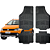 Jogo de Tapete Automotivo Universal 4 Peça Preto Borracha Vw Crossfox - Imagem 1