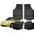 Jogo Tapete Automotivo Universal 4 Peça Preto Borracha Pvc New Beetle - Imagem 1