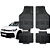 Jogo Tapete Automotivo Universal 4 Peça Preto Borracha Pvc Vw Tiguan - Imagem 1
