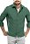 Camisa Manga Longa Basica Verde - Imagem 3
