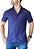 Camisa Manga Curta Basica Azul Marinho - Imagem 2