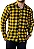 Camisa Viscolinho Manga Longa Amarela - Imagem 3