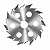 Hélice Disco Dispersor Agitador Cowles Ventilado 200mm Inox - Imagem 2