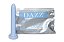 DILATADOR VAGINAL TÉRMICO DAZZ N.1 LISO SOFT AZUL CLARO PONTA CÔNICA - Imagem 1