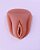 VULVA EDUCATIVA BEM AMADOS COR ROSA (BRANCA) - Imagem 1