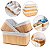 Kit 3 Cestos de Bambu Decorativos para Organização com Forro Removível - Imagem 2