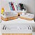 Kit 3 Cestos de Bambu Decorativos para Organização com Forro Removível - Imagem 1