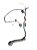 CHICOTE PORTA DIANTEIRA ESQUERDA | ESCORT SW GLX 1998 - Imagem 1