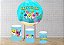Kit Capas Festa – Painel 1,5m + Trio de Capas para Cilindros – Baby Shark - Imagem 1