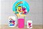 Kit Capas Festa – Painel 1,5m + Trio de Capas para Cilindros – Baby Shark - Imagem 2