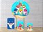 Kit Capas Festa – Painel 1,5m + Trio de Capas para Cilindros – Baby Shark - Imagem 3