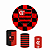Kit Capas Festa Painel 1,5m + Trio Cilindros Flamengo - Imagem 3