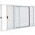 Janela Veneziana 3 Folhas Alumínio Branco Modular - Imagem 1