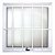 Janela de Alumínio Branco Vitro Maxim Ar Linha 25 Vidro Mini-Boreal Com Grade 60 X 60 - FJR Distribuição - Imagem 1