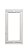 Vitro Capelinha Alumínio Branco 100 Cm Linha Veneza - Imagem 1