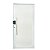 Porta Pivotante de Alumínio Branco Com Puxador com Fechadura Digital Linha 30 - Imagem 1