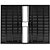 Janela Veneziana 6 Folhas Alumínio Preto Modular Com Grade - Imagem 1