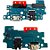 Placa Conector de Carga USB com Microfone Compatível Samsung Galaxy A30 A305 Turbo CI - Imagem 1