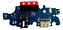 Placa Conector de Carga USB Compatível Galaxy A14 5G SM-A146M/DS Dock Microfone Turbo - Imagem 5