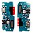 Placa de Carga Conector Dock Compatível Samsung A12 M12 Turbo USB Microfone - Imagem 1