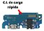 Placa de Carga Conector Microfone Compatível Galaxy A04s A047 Turbo USB - Imagem 2