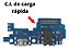 Placa de Carga Conector Compatível Galaxy A21s A217 Turbo USB Microfone - Imagem 3
